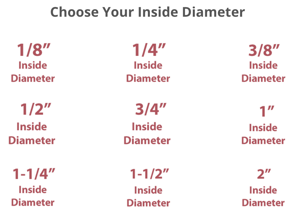 Hydraulic hose_inside diameter options