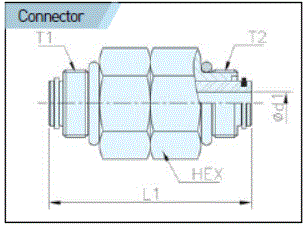 RD-350 Connector Fitting Drawing