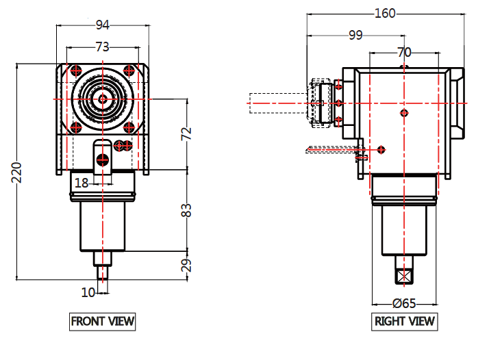 EWS Radial Driven Tool Holder 60.65321809DW02 Part Drawing